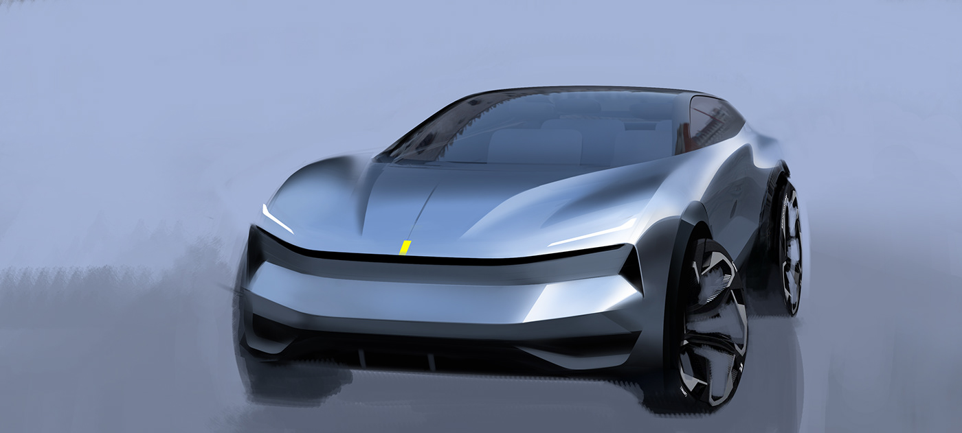 automotive   automotivedesign car cardesign concept design FERRARI sketch suv transportationdesign