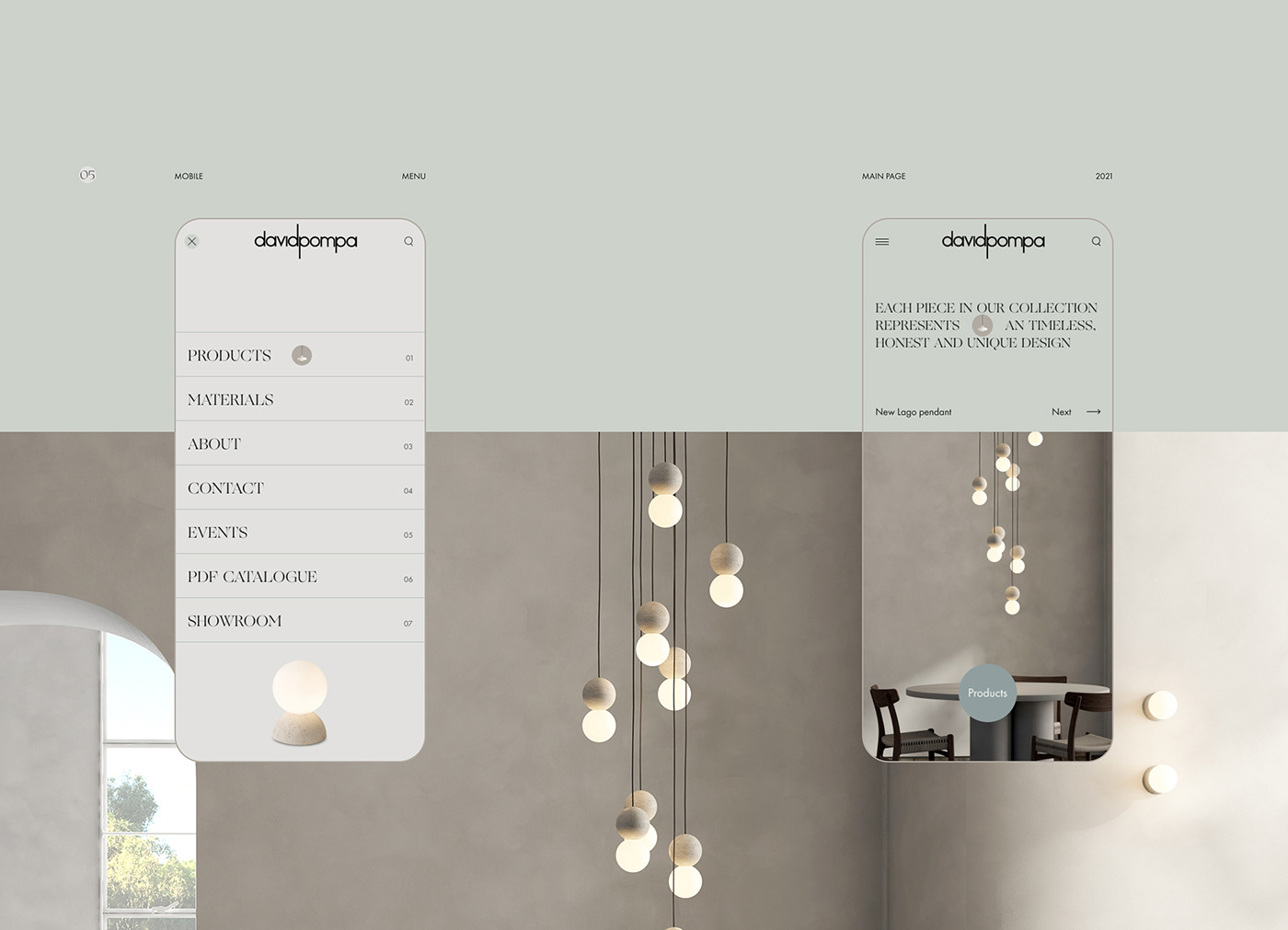 composition design lamp design Layout product typography   Web Web Design  Website