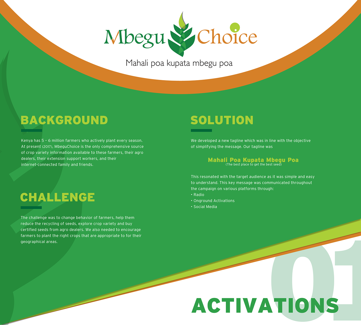 agriculture farming kenya digital social media activations seeds farmer flier banner