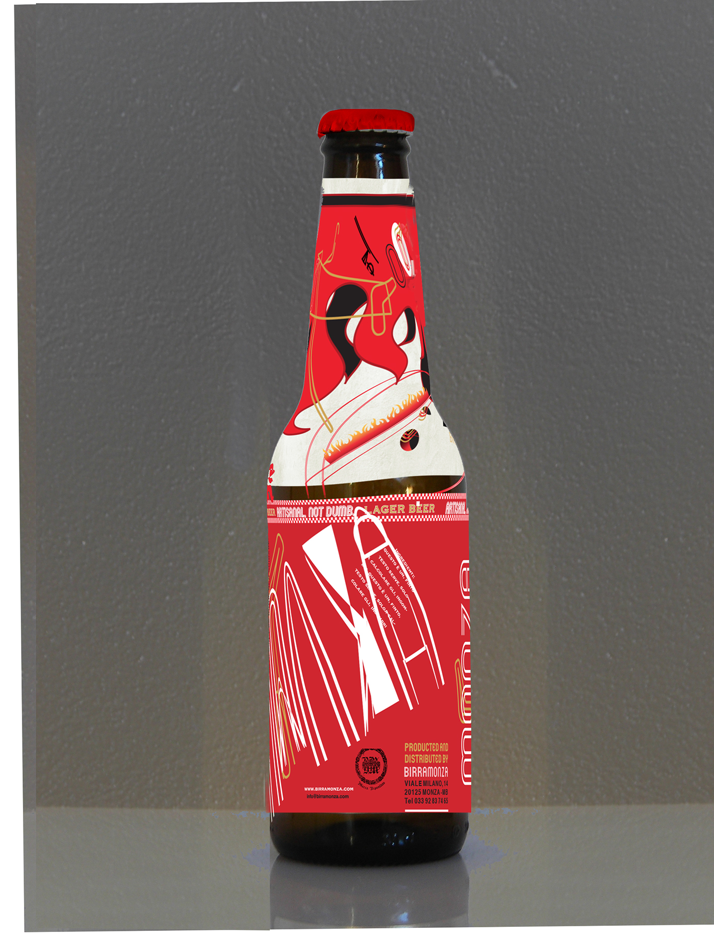 beer Packaging copywriting  sleeve MADEINITALY monza Logo Restyling urban guerrilla