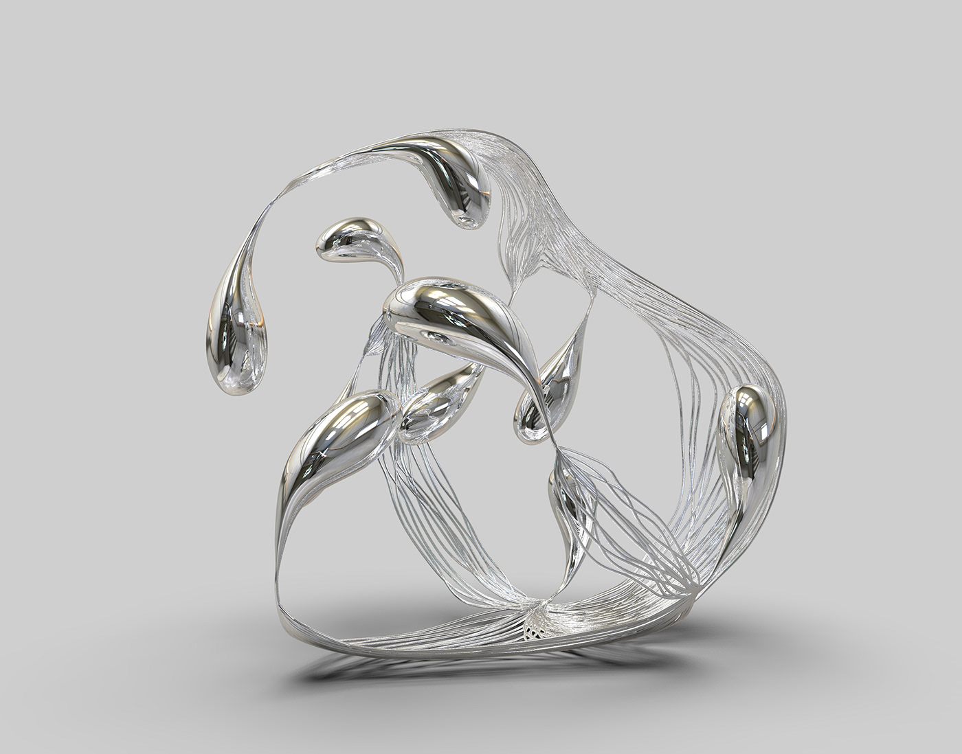 jewelry art digital Social media post sculpture 3D abstract