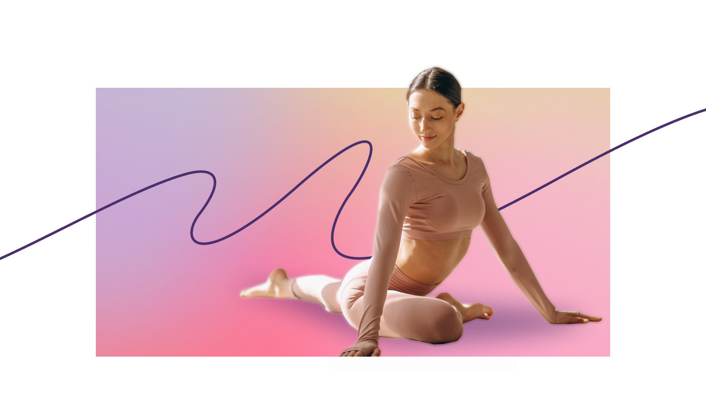 brand identity Yoga gradient ILLUSTRATION  festival graphic design  visual identity pink