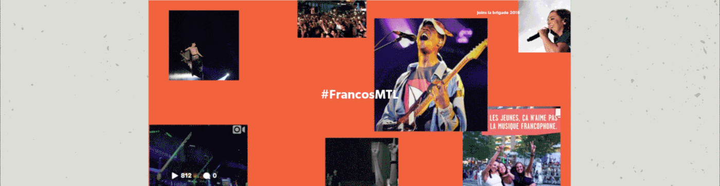 Montreal festival parallax Responsive music graphic design  Web Web Design  francos   French