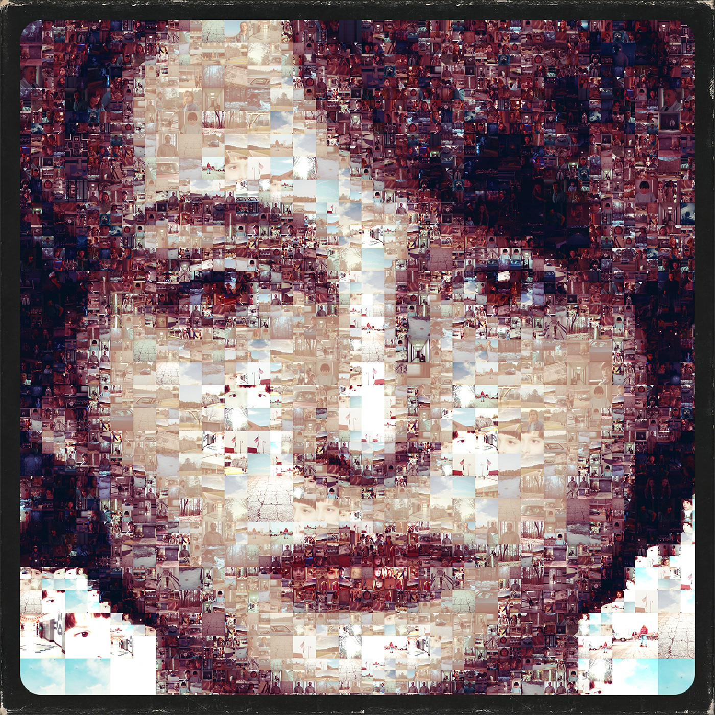 '80s drama eleven horror mosaic mosaic art mosaic portrait Netflix photomosaic Stranger Things