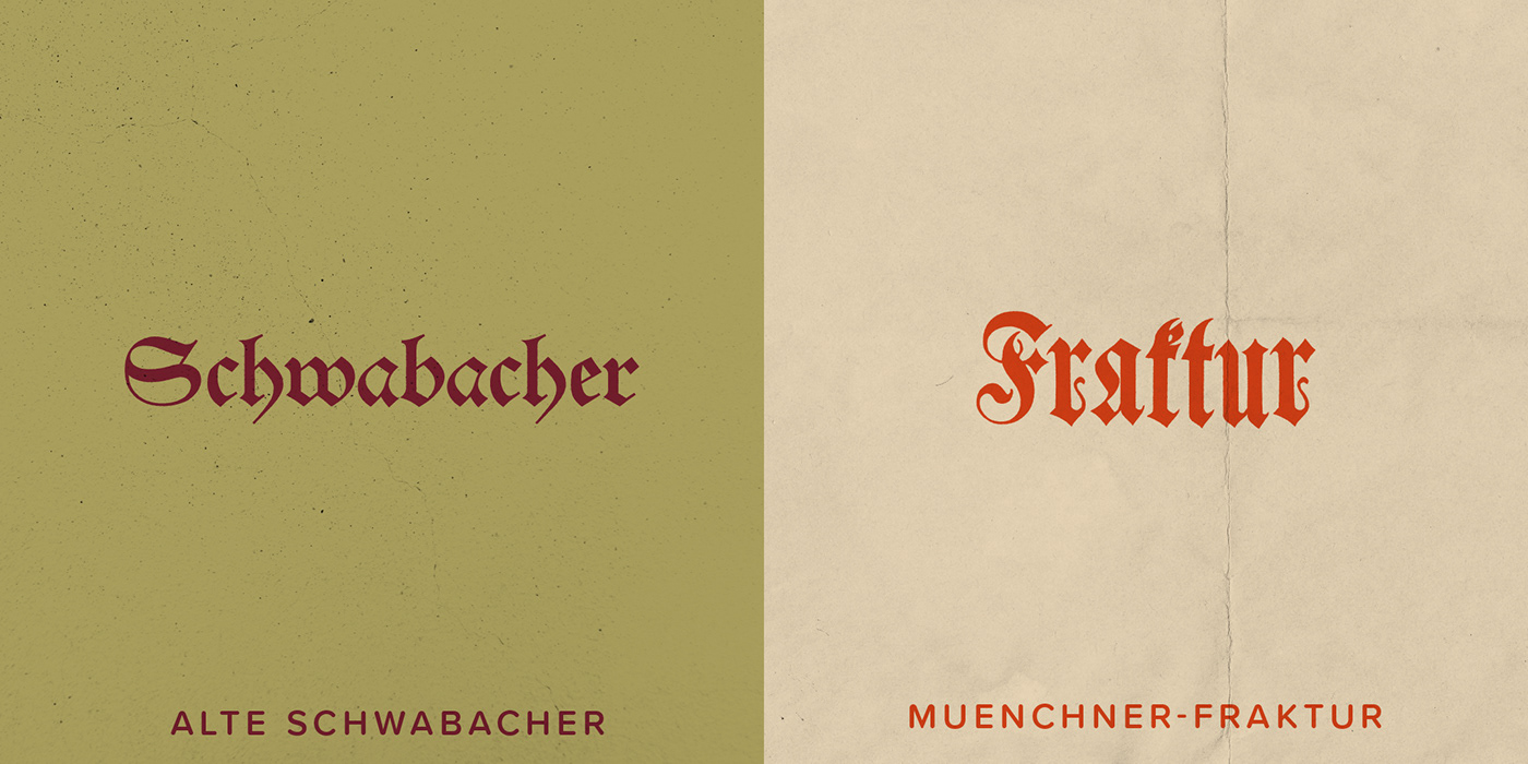 Blackletter design Education Fraktur graphic design  Rotunda schwabacher textura type typography  