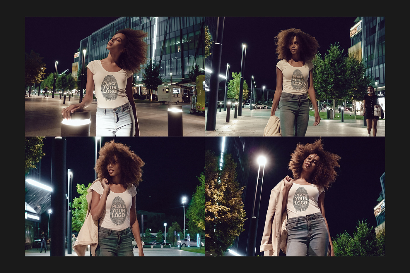 african girl apparel girl mock-up Mockup presentation shirt t-shirt