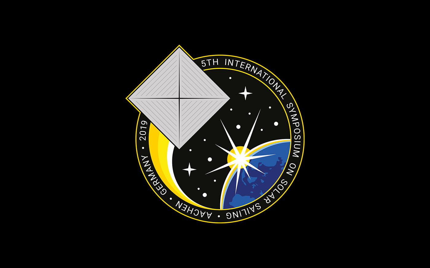 Mission Patch patch badge logo Space  solar Solar Sailing conference Event science