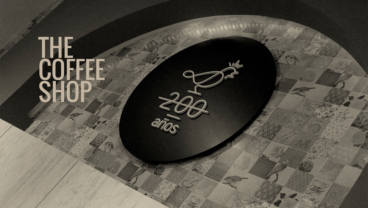 Coffee cafe logo colombia bird black White david espinosa photo