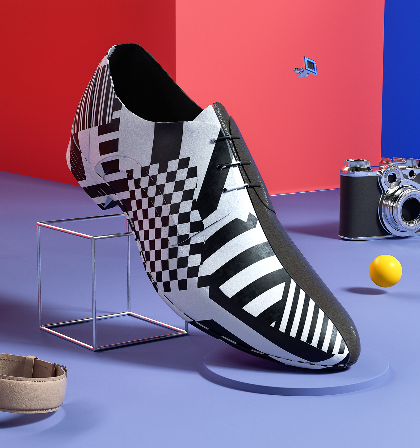 set design  Fashion  Nike adidas octane CG CGI art product pattern