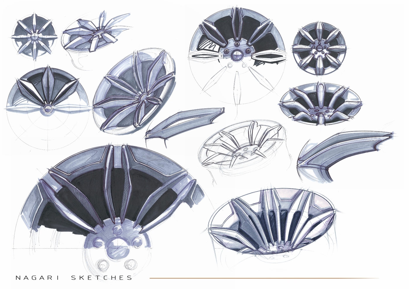 Bolwell Nagari Sportscar Design Sketches