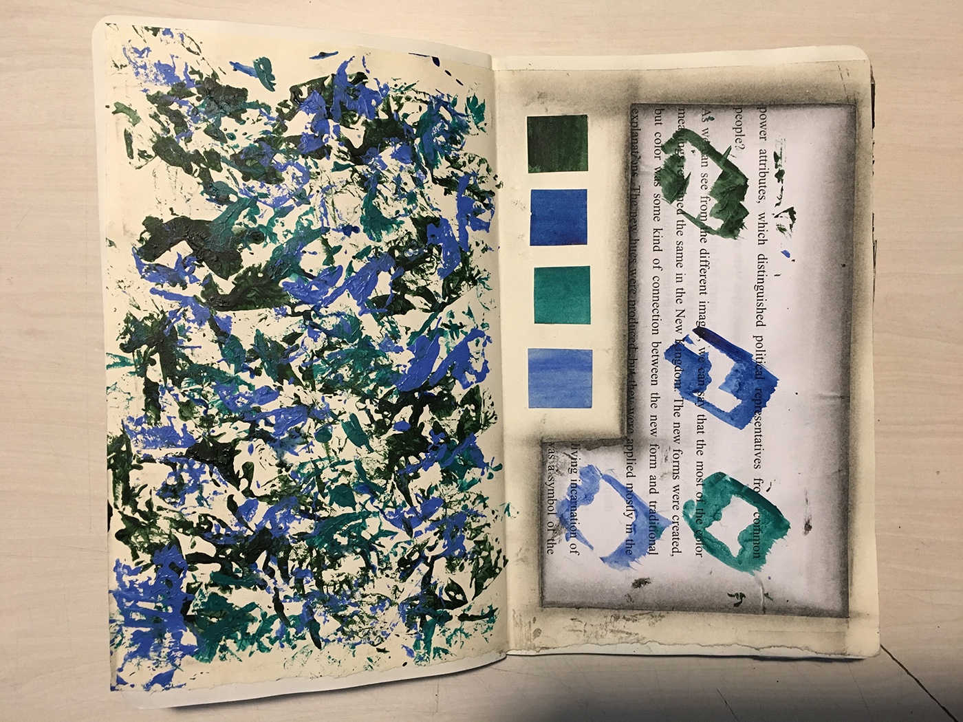 Moleskin Art journal sketchbook scrapbook collage