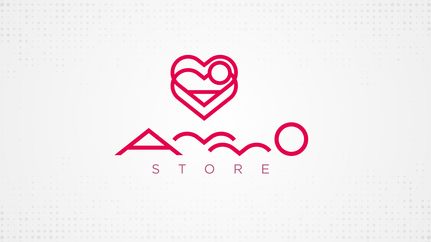 Ammo branding  design heart marca