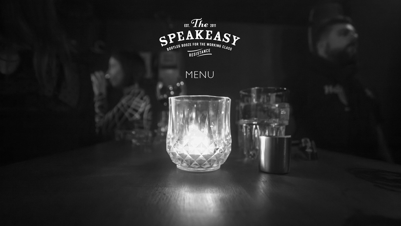 The Speakeasy - menu on Behance
