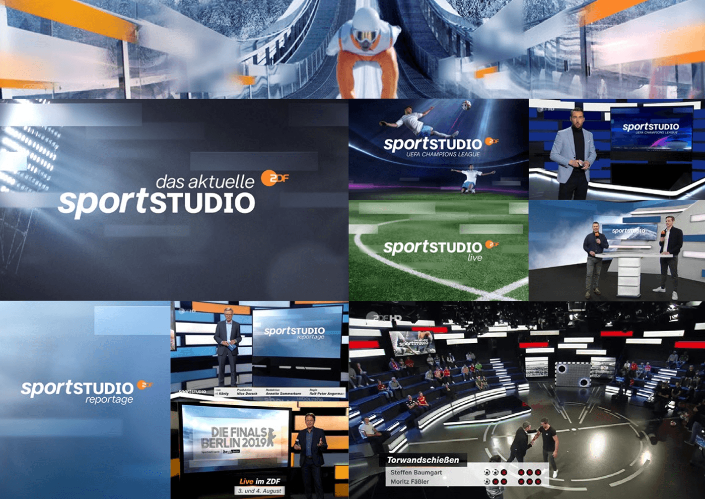 styleguide branding  sport Championsleague soccer Sports Design Sportstudio ZDF