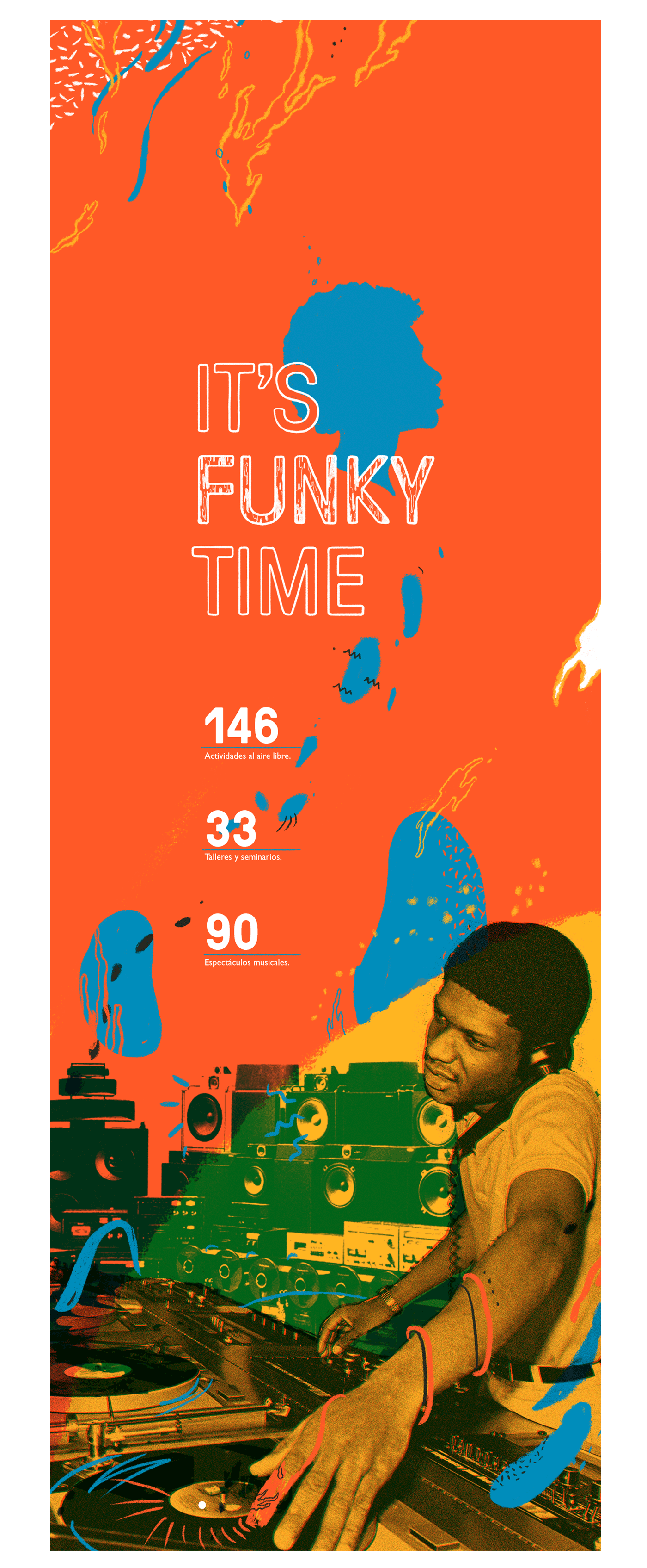branding  graphic design  ilustration Funk festival sweat fadu texture music Gabriele