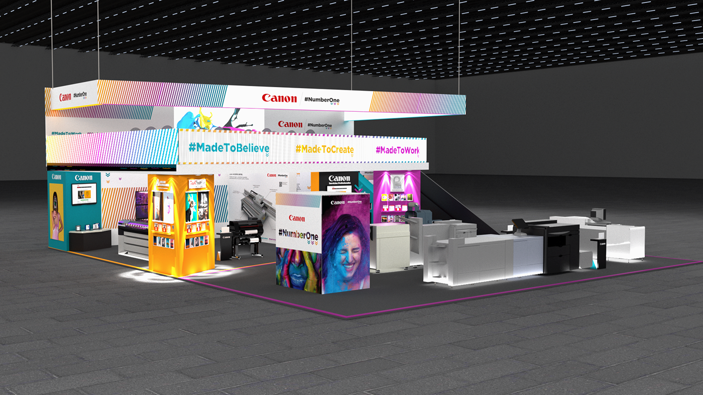 Exhibition  Stand Canon print Photography  2Storey double Decker