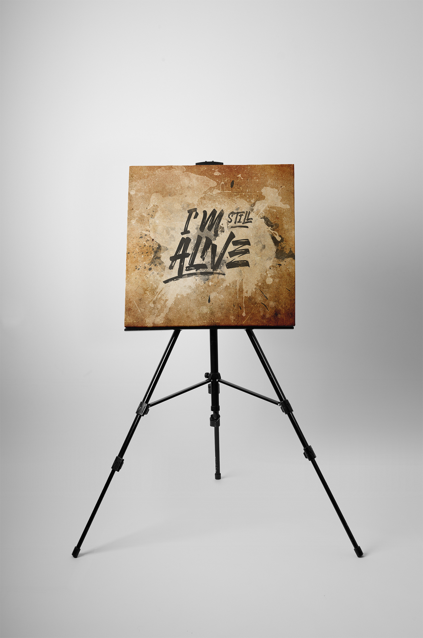 painting   canvas typography   rust music