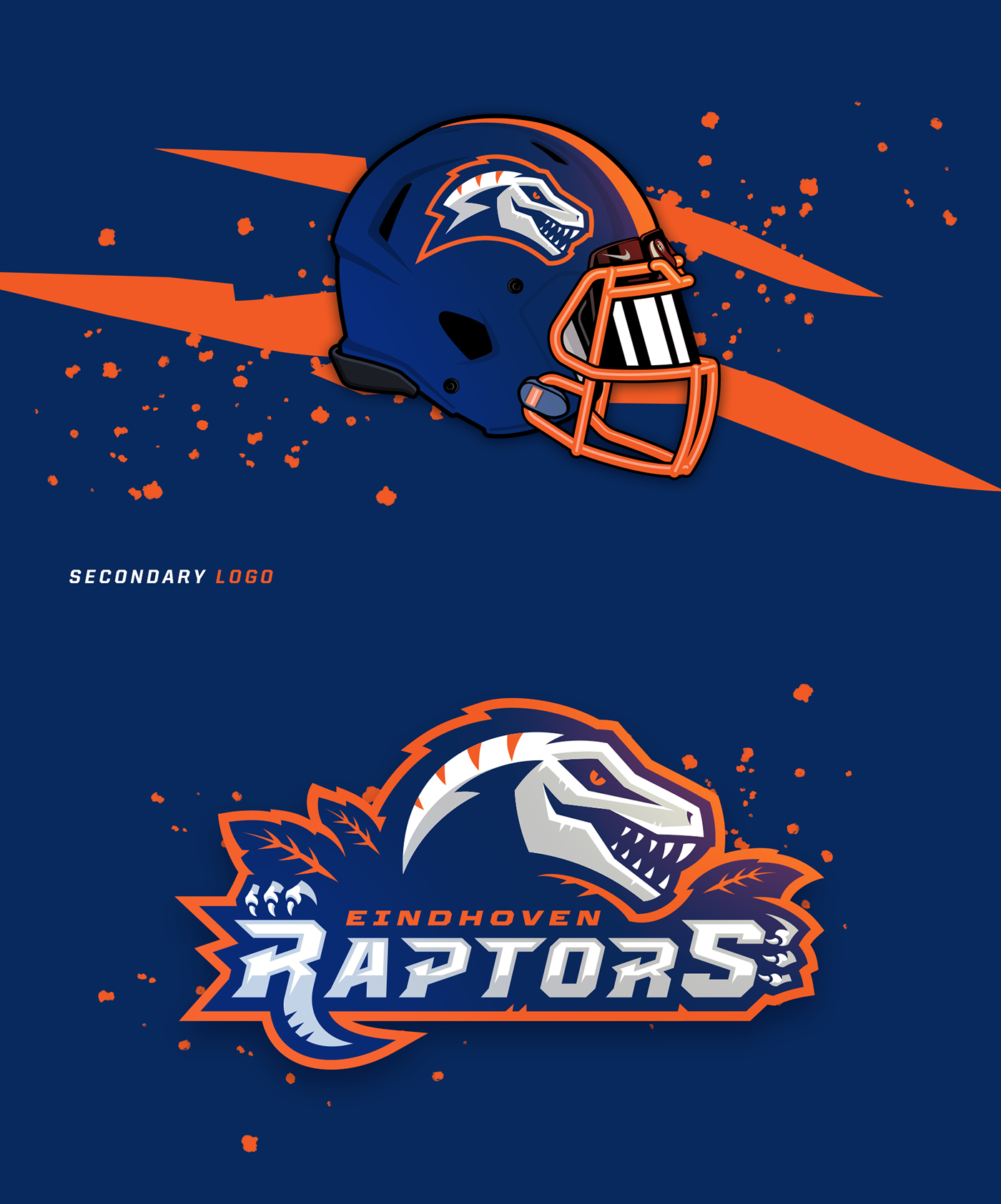 football identity logo logo type Mascot raptors sport branding