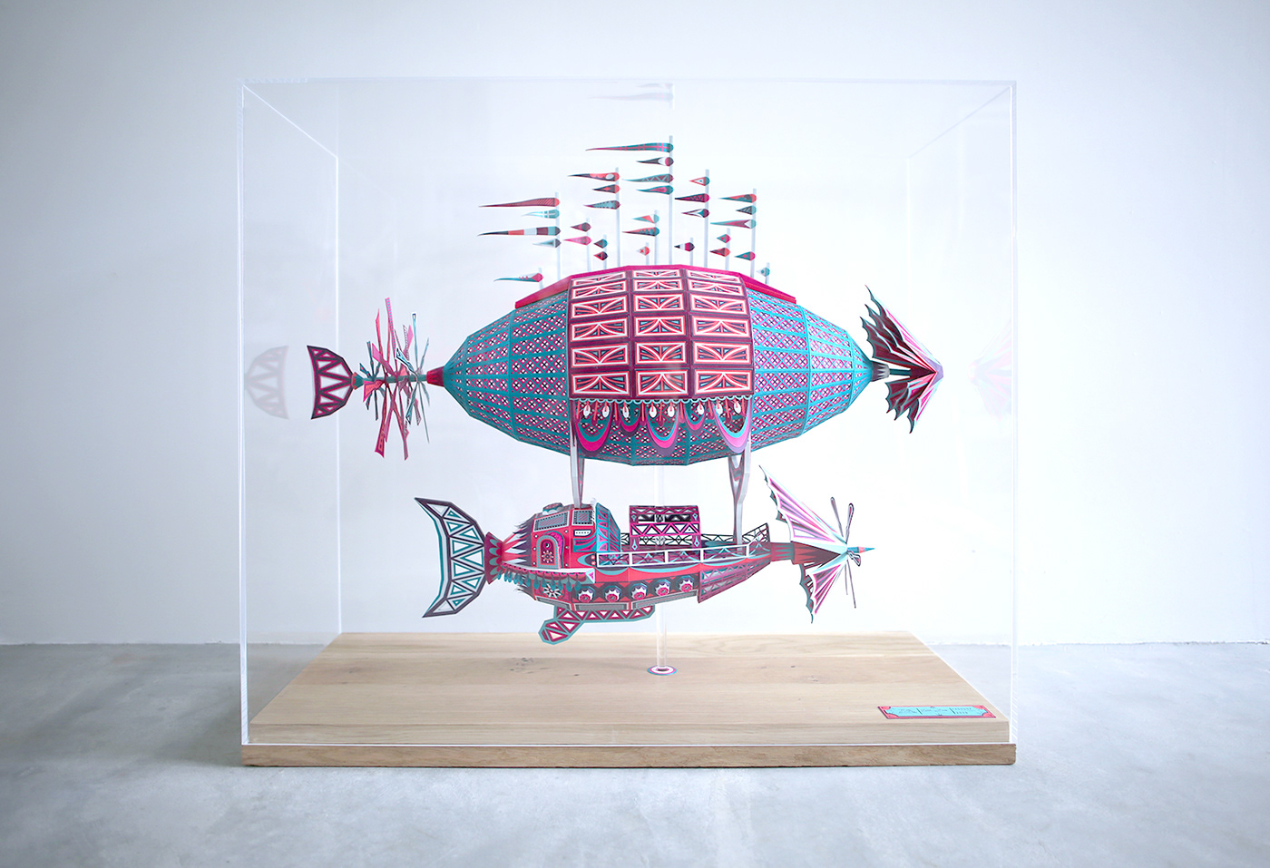paper color Aircraft Travel installation art paperart craft handmade sculpture
