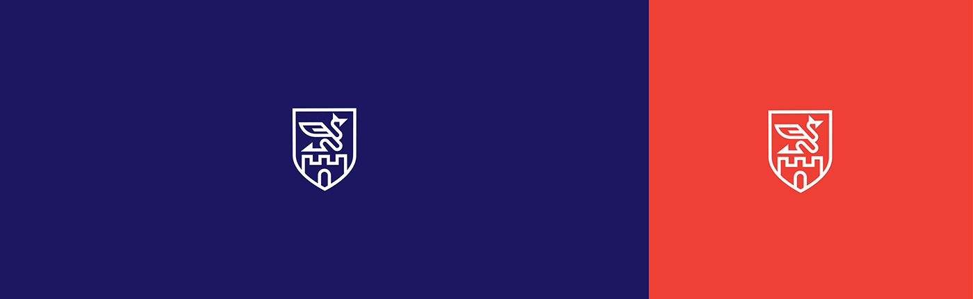 logo brands branding  ljubljana slovenia visual coat of arms red blue dragon