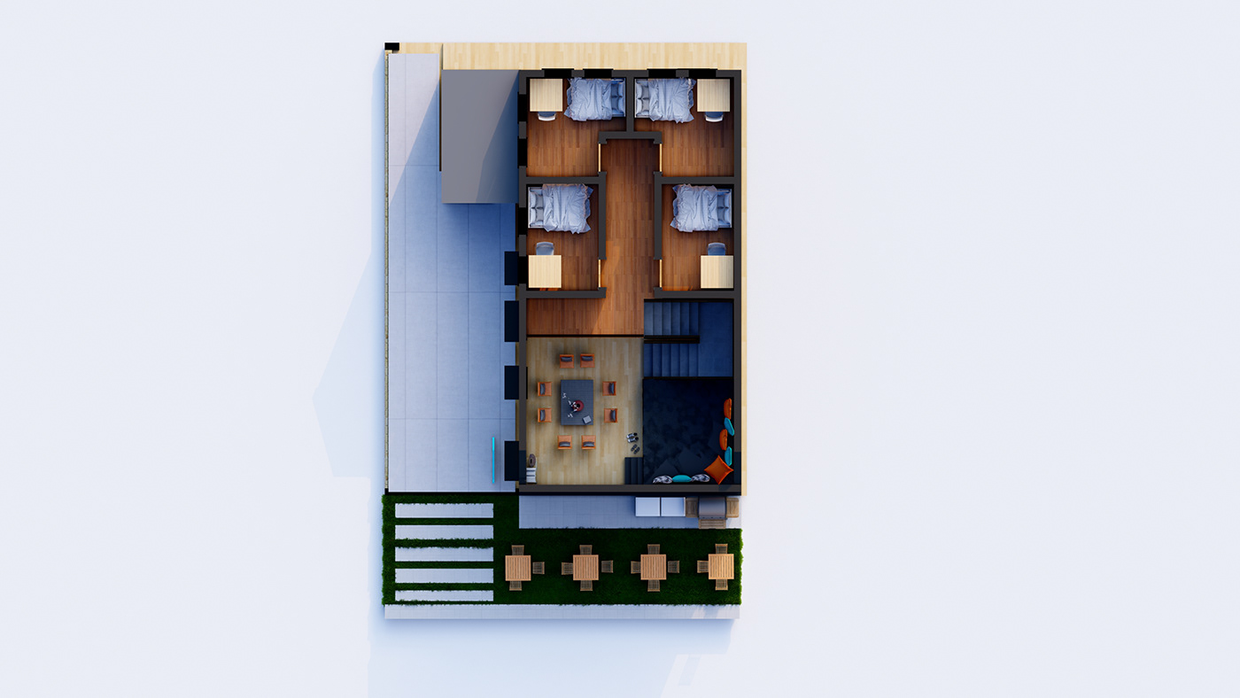 architecture housing Render visualization