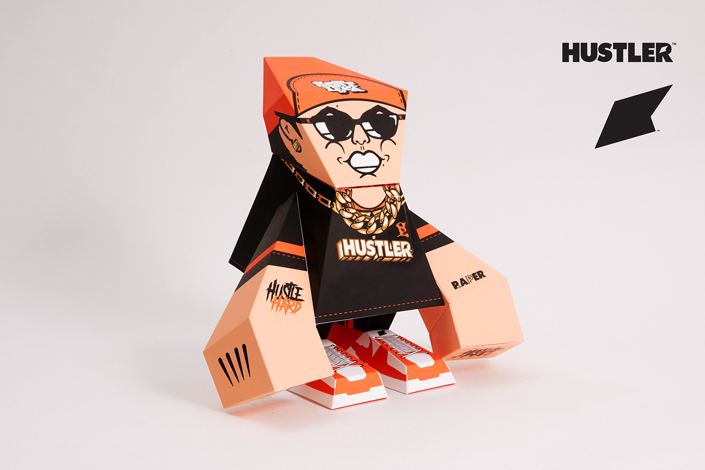 paper paper art papercut paper craft arttoy naughtybrain CURIOUSBOY toydesign rapper hiphop