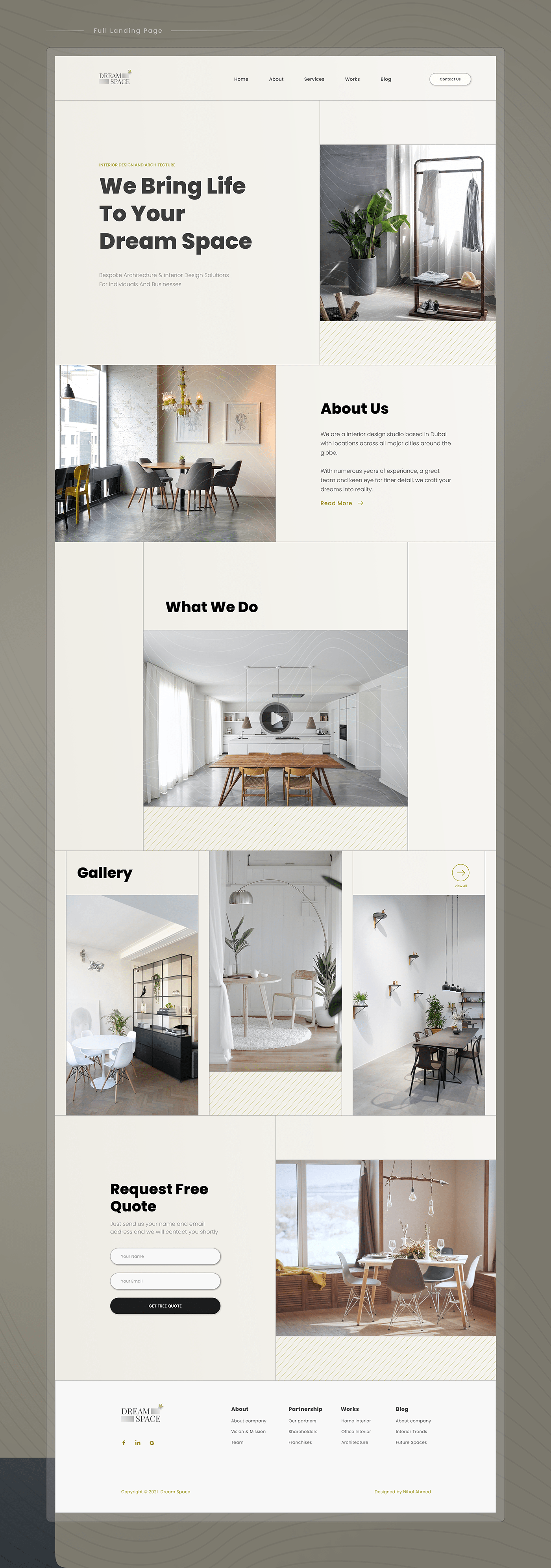 app design concept interior design  interior design website minimal minimalist modern UI/UX Web Design  Website