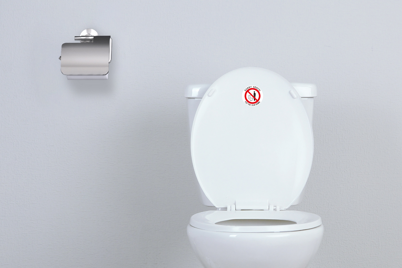 sticker toilet Manner Interior graphic design  comcept