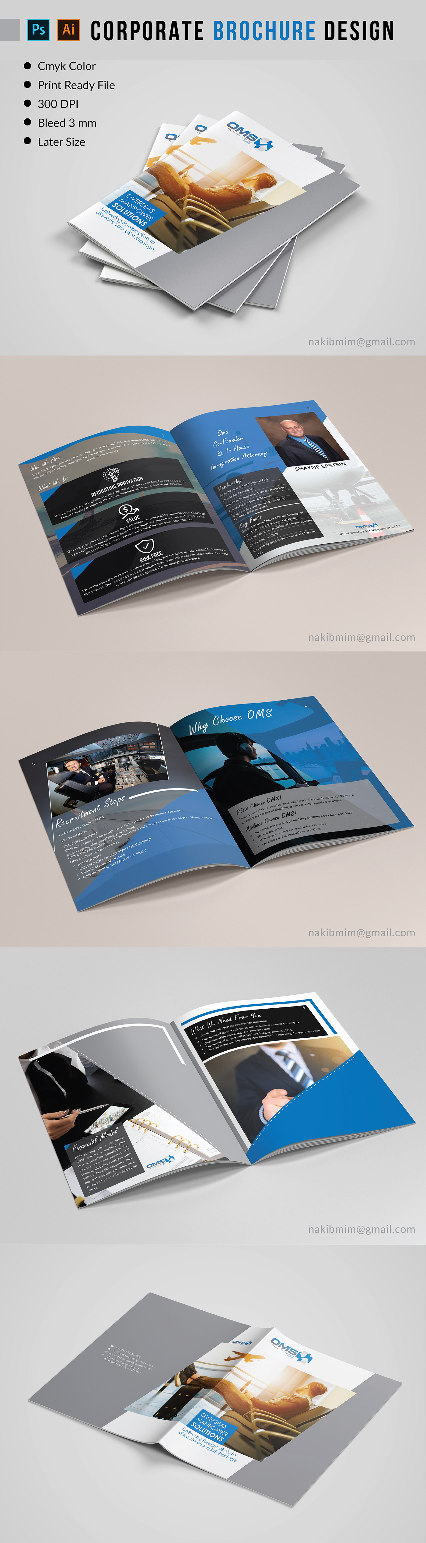 brochure design promotional brochure Corporate Brochure print design  company profile booklet design free mockup  Travel Brochure Travel company brochure