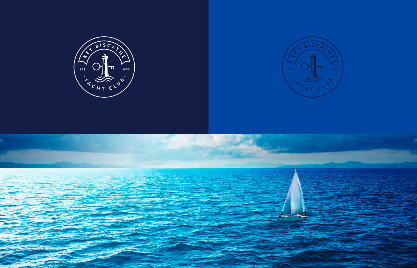 yacht sea Key Biscayne miami sailing club Ocean blue boat lighthouse