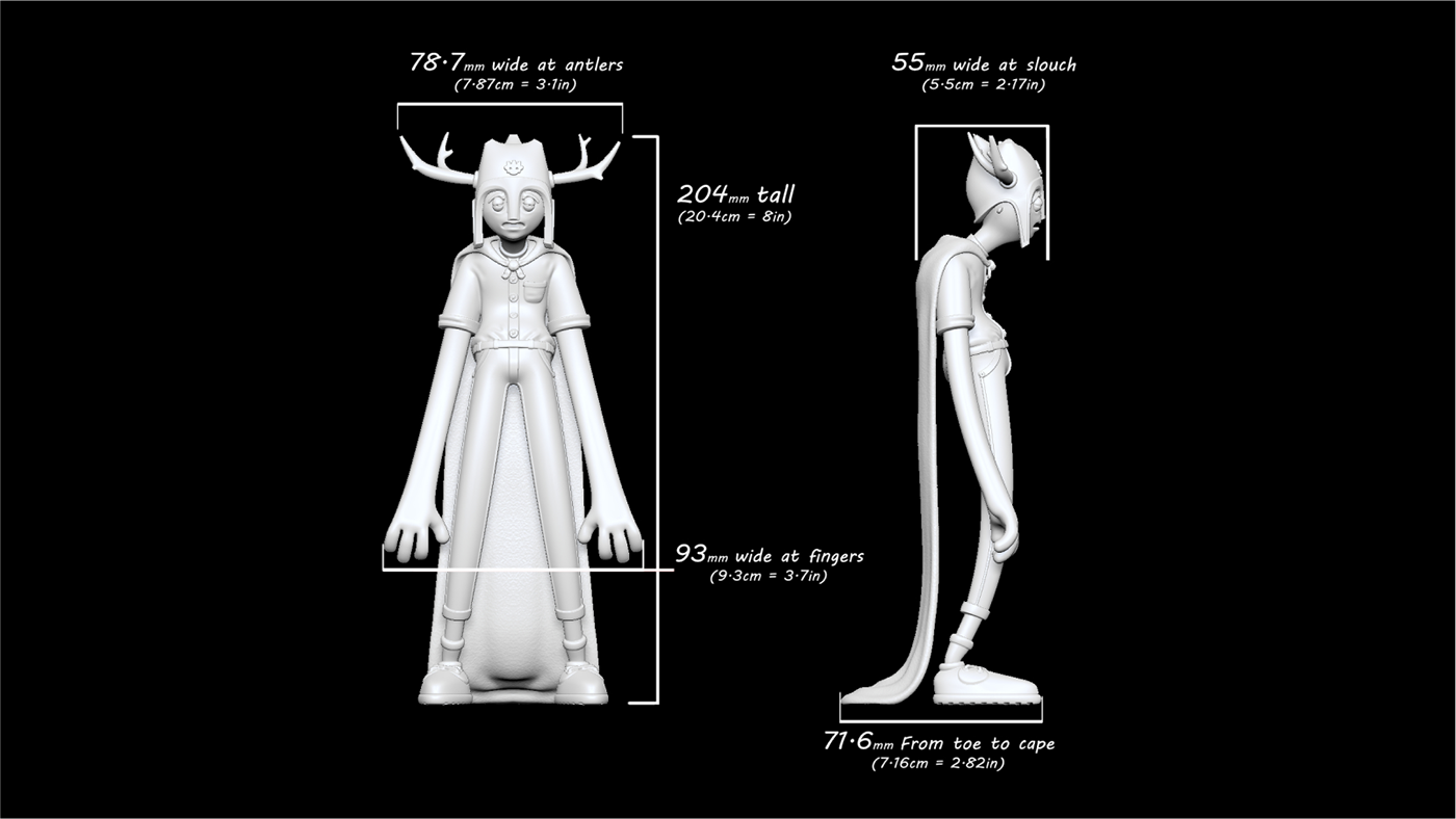 king designer toy antlers crown SLS 3d printing 3d modeling artwork