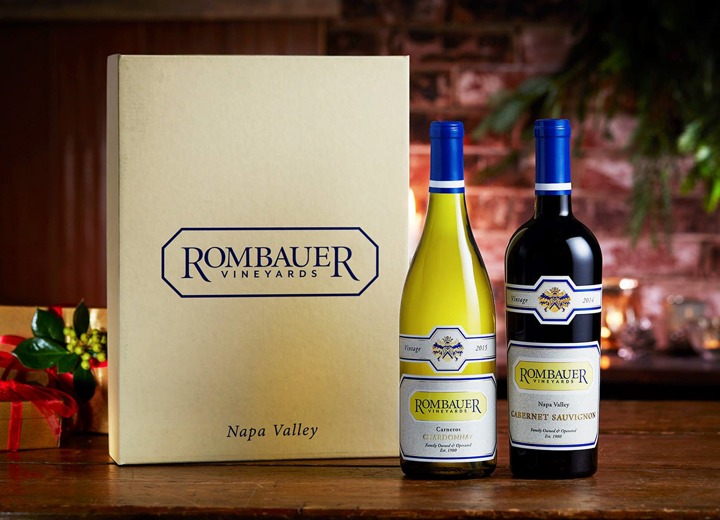 logo rombauer winery napa wine brand identity wine
