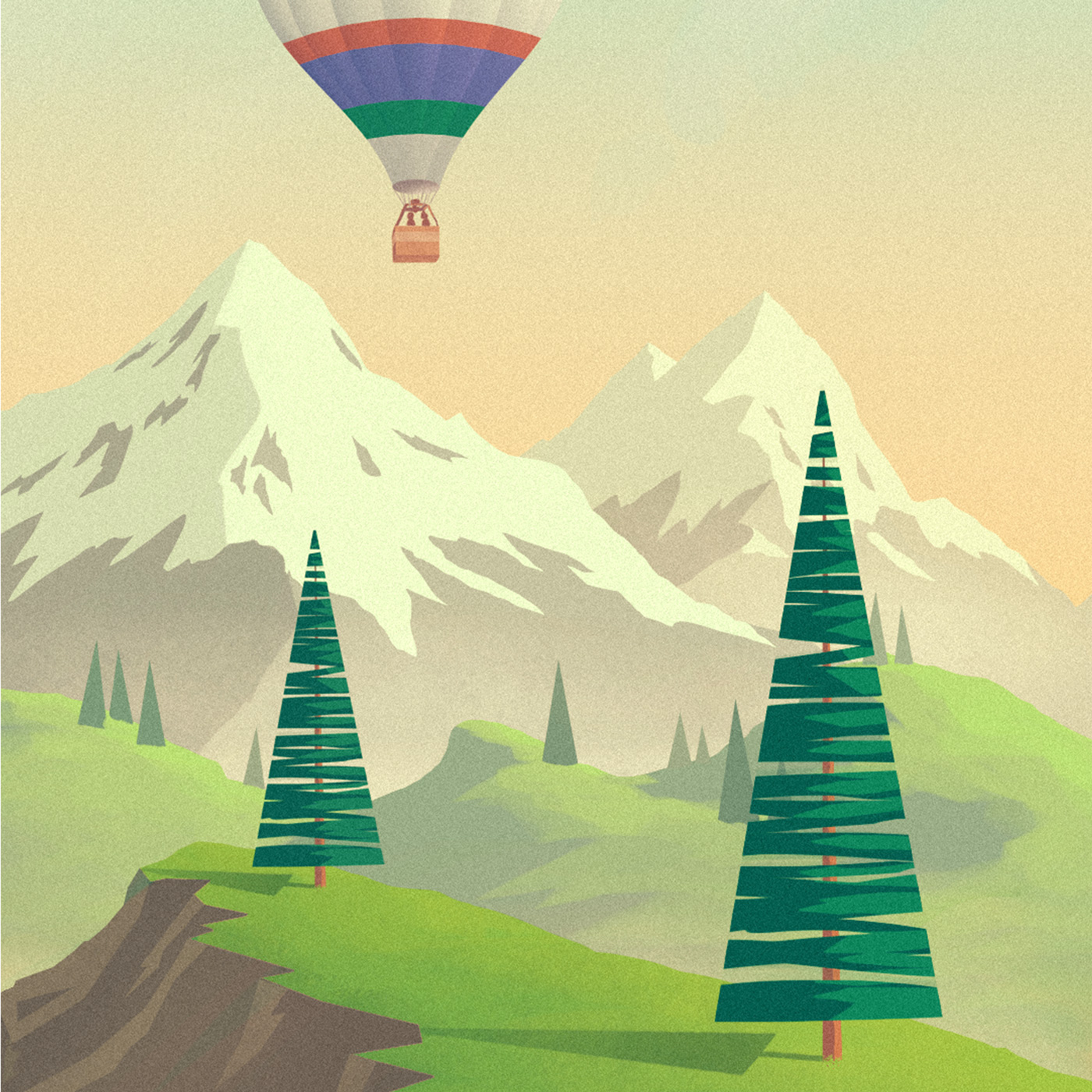 Victorinox swiss army knife mountains airballoon SKY alps Nature Switzerland creative