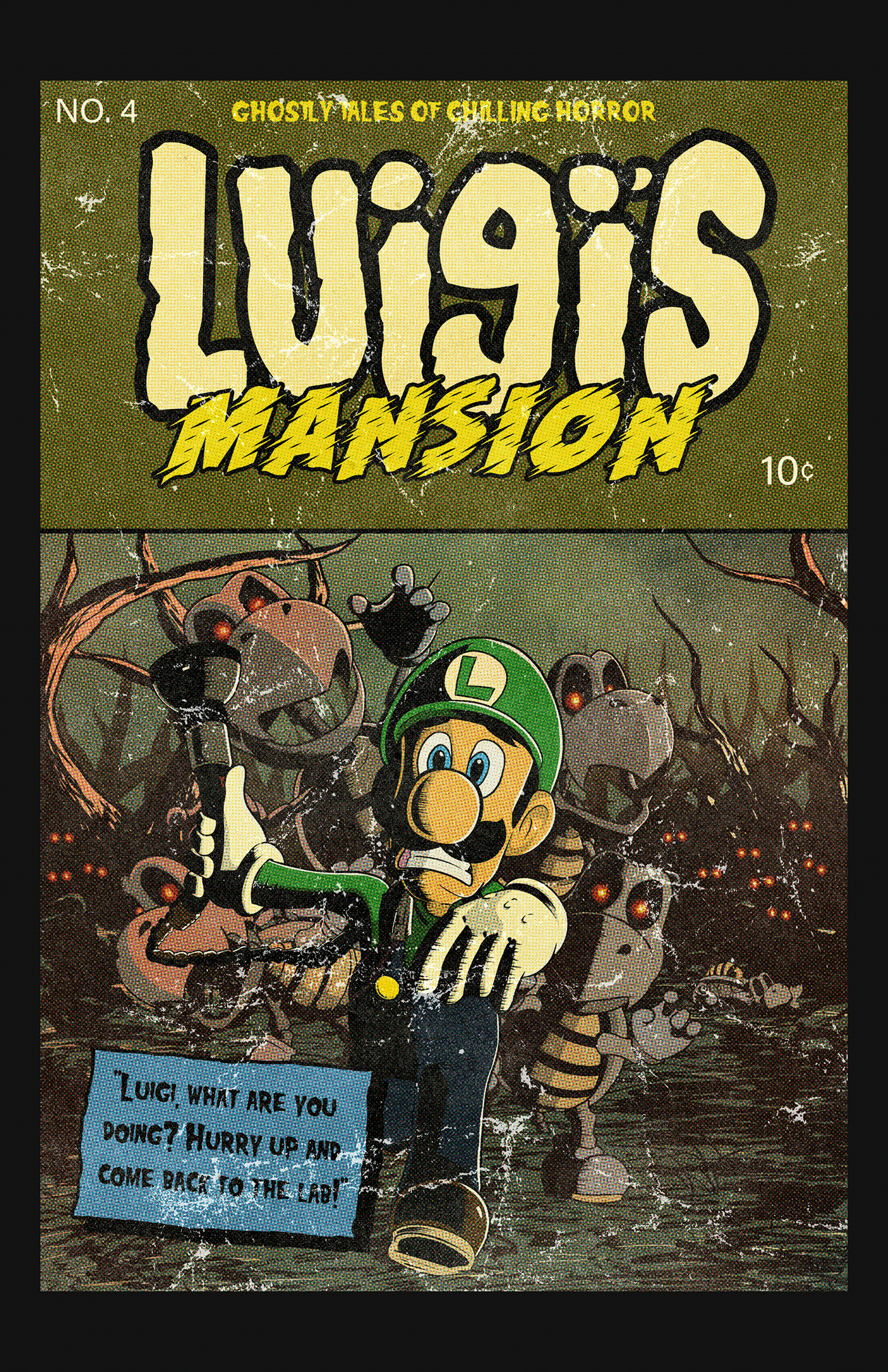 Dry Bones Fan Art GameCube horror Horror Comic Luigi mario mario movie Nintendo Video Games