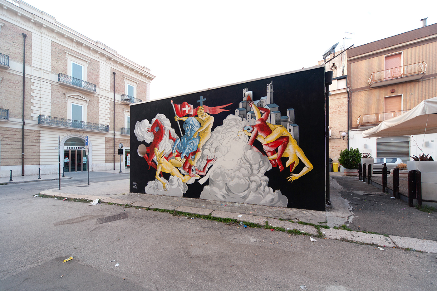 art Character design  contemporary handmade illustrations Mural MURALISMO painting   streetart wall