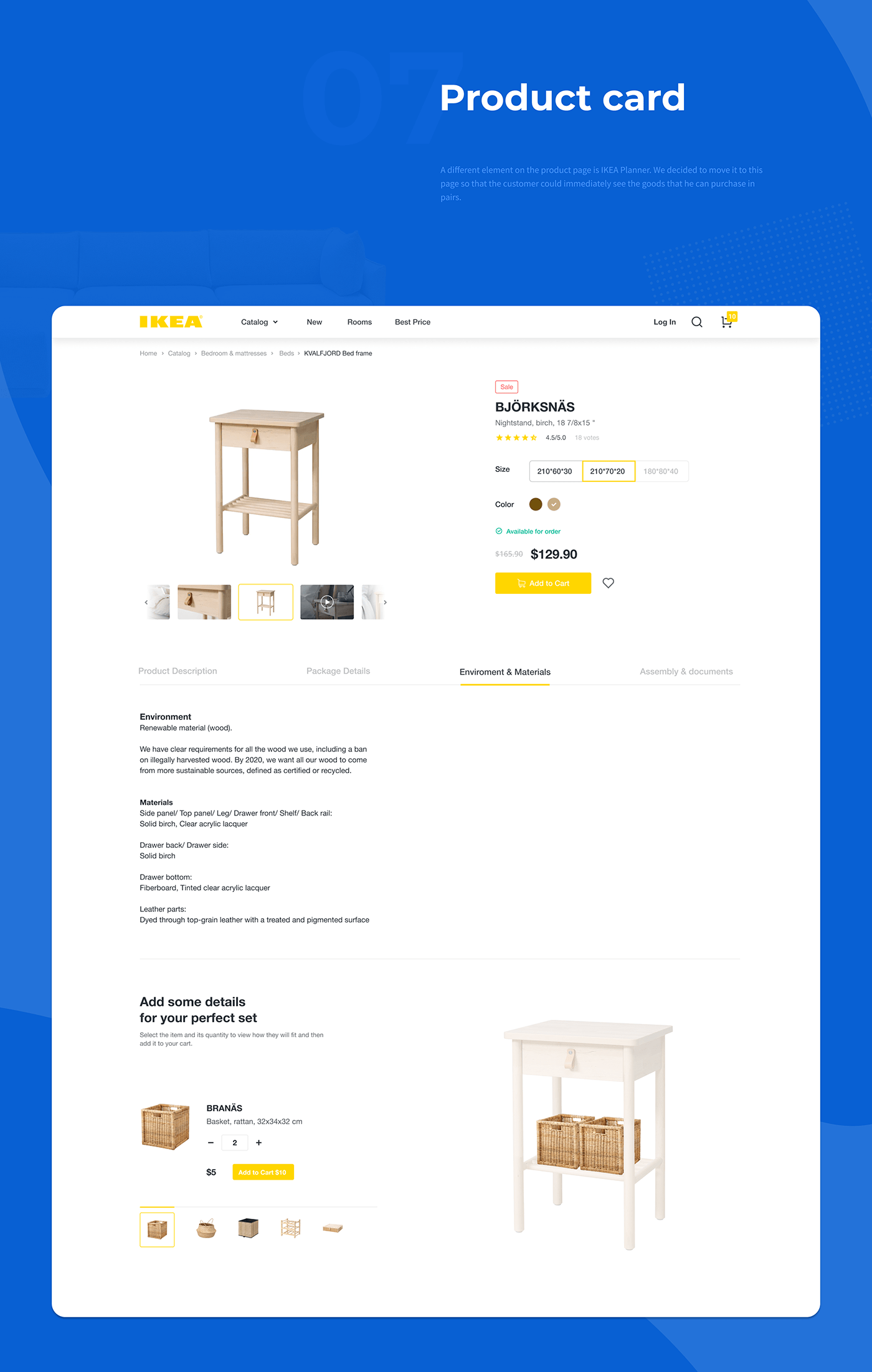 furniture ikea store e-commerce Web Store flow catalog UI redesign concept