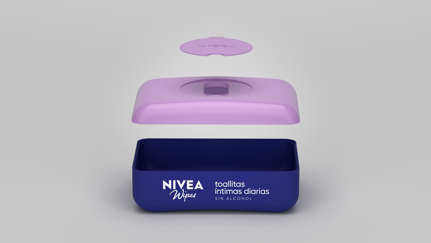 packaging design 3D innovation Nivea Pack package package design  Packaging product Render