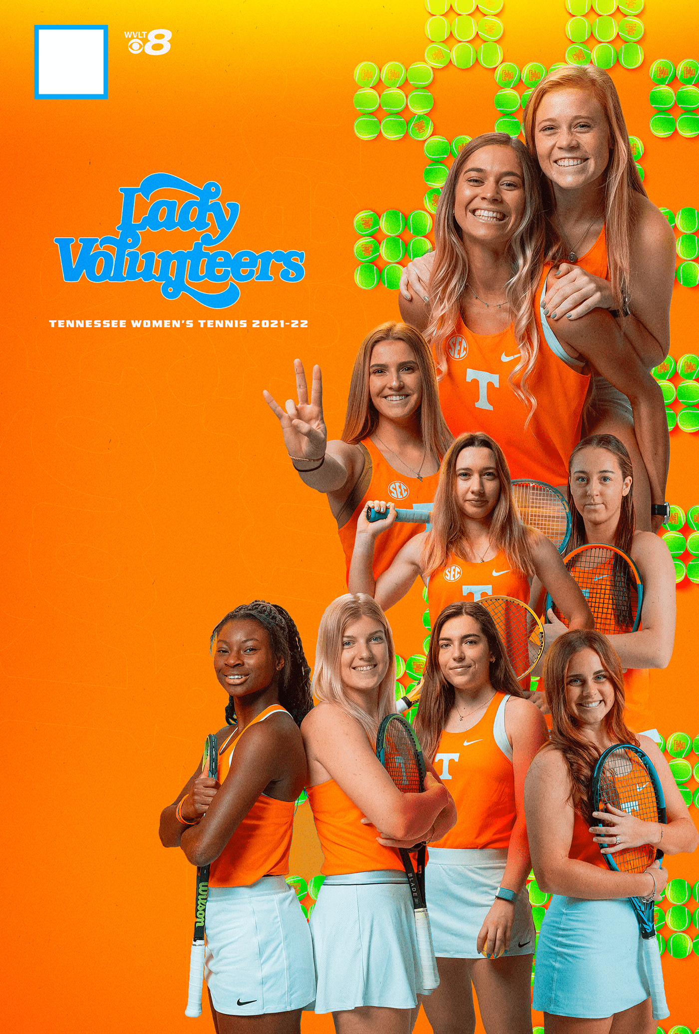 college graphic design  NCAA SMSports sports Tennessee tennis volunteers Womens Tennis WTA