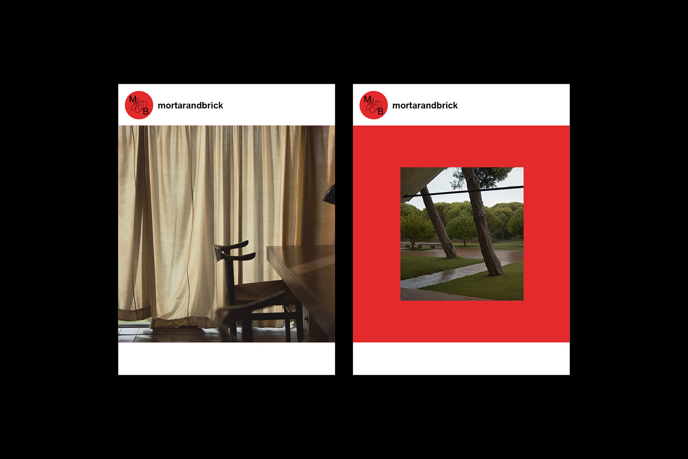 branding  custom type development interior design  logo minimalist red