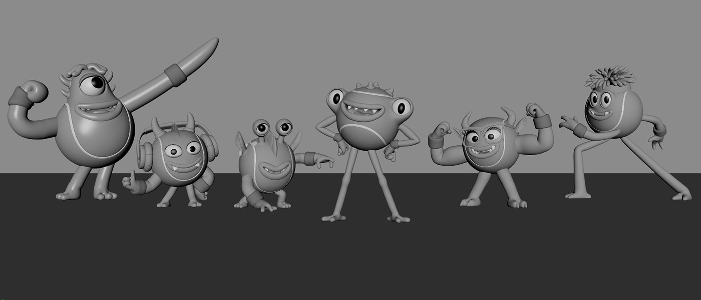 3danimation 3Dillustration modelling Render characters campaign Fun
