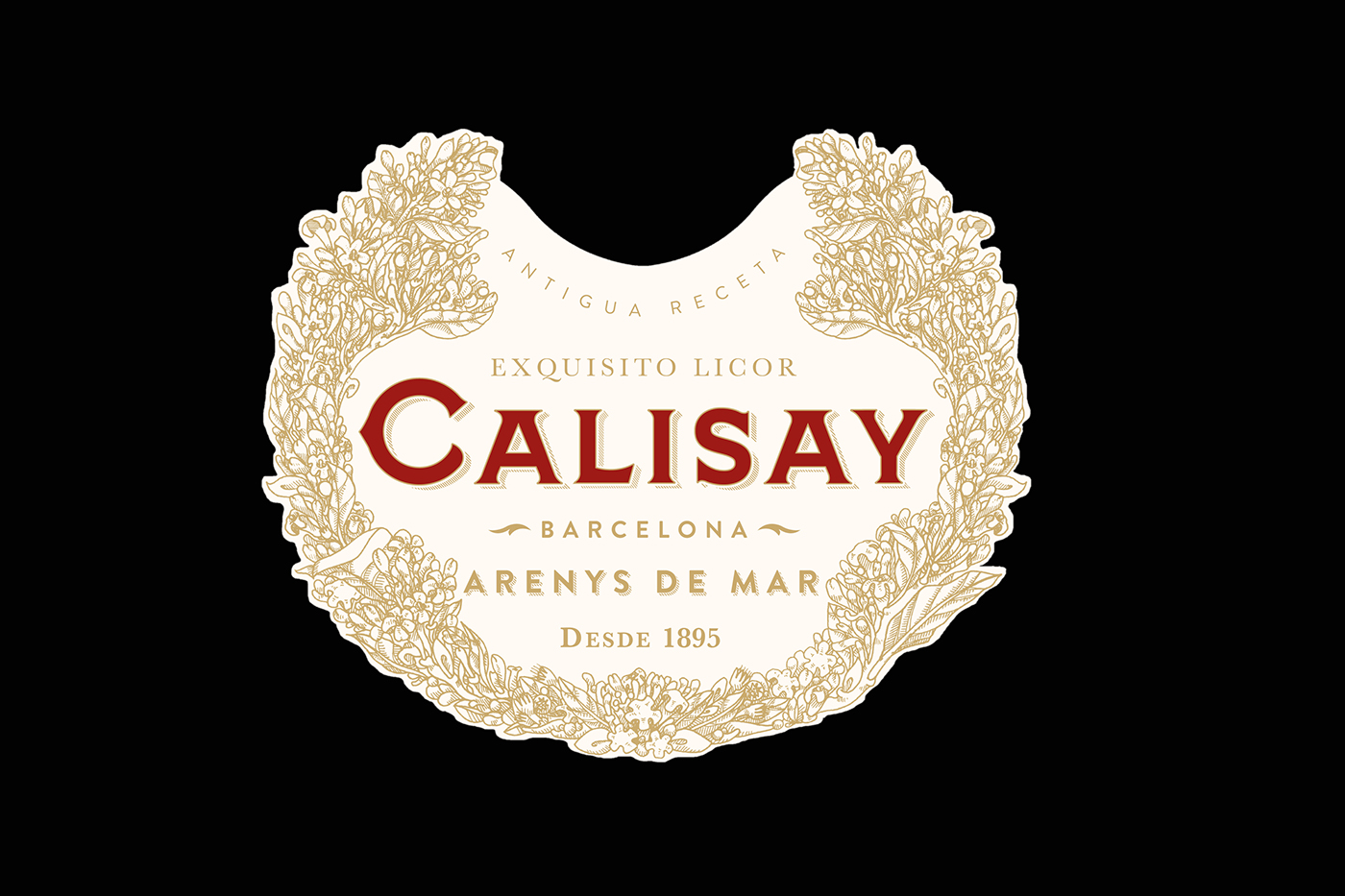 spirit liquor Label Origin CALISAY RESTYLING catalonia barcelona lettering Structural