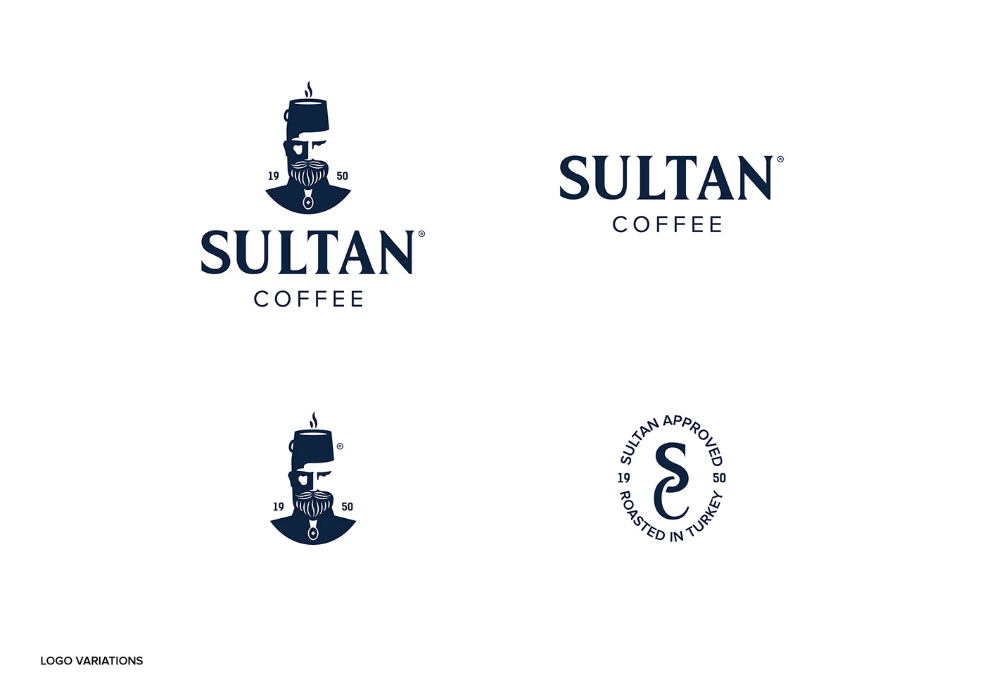 Coffee Sultan tarboush hat Steam Packaging negative space royal coffee bean turkish