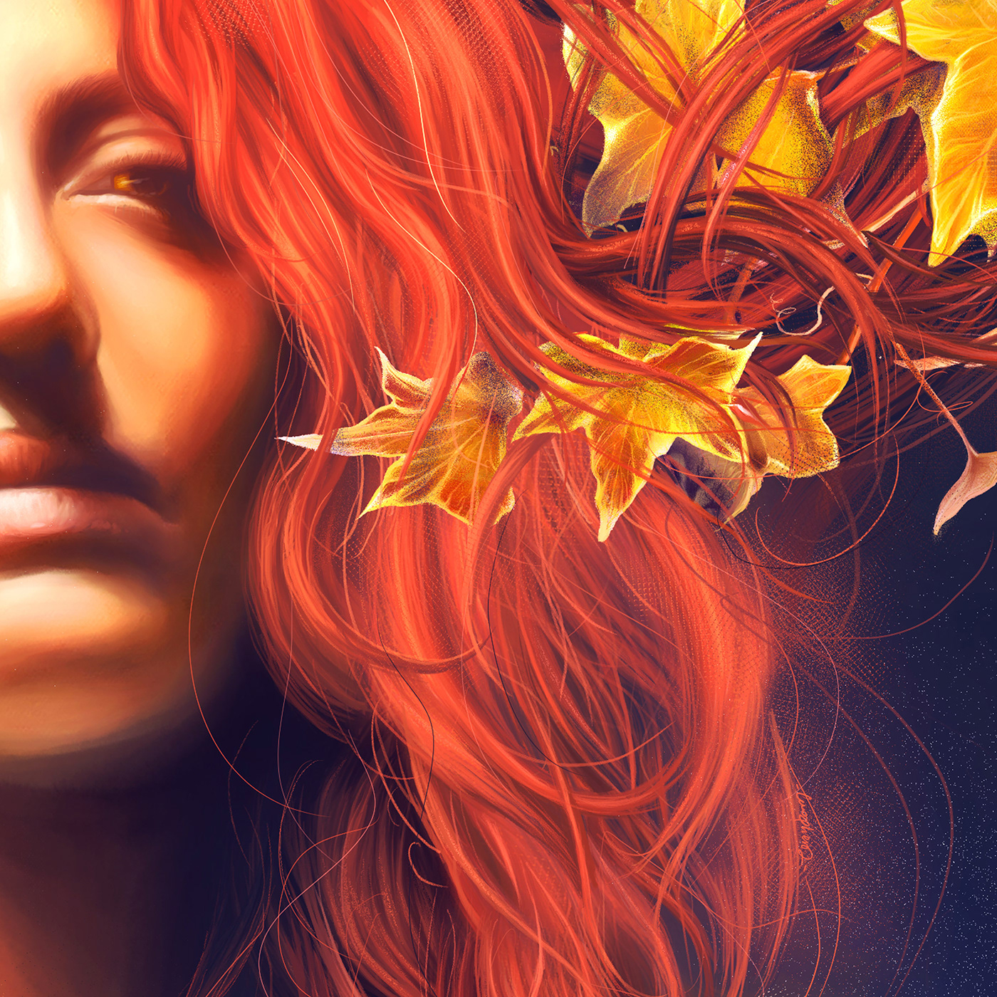 ivy face Love paolamorpheus portrait redhair poetic beautifull color