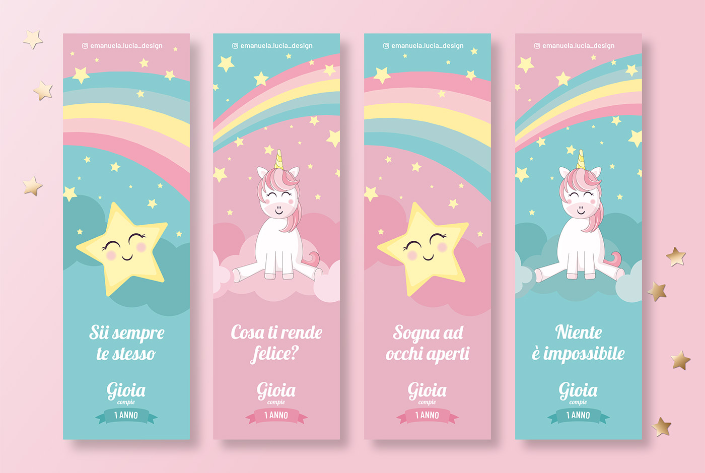 unicorn pastel colors Invitation invite Birthday Event children cartoon