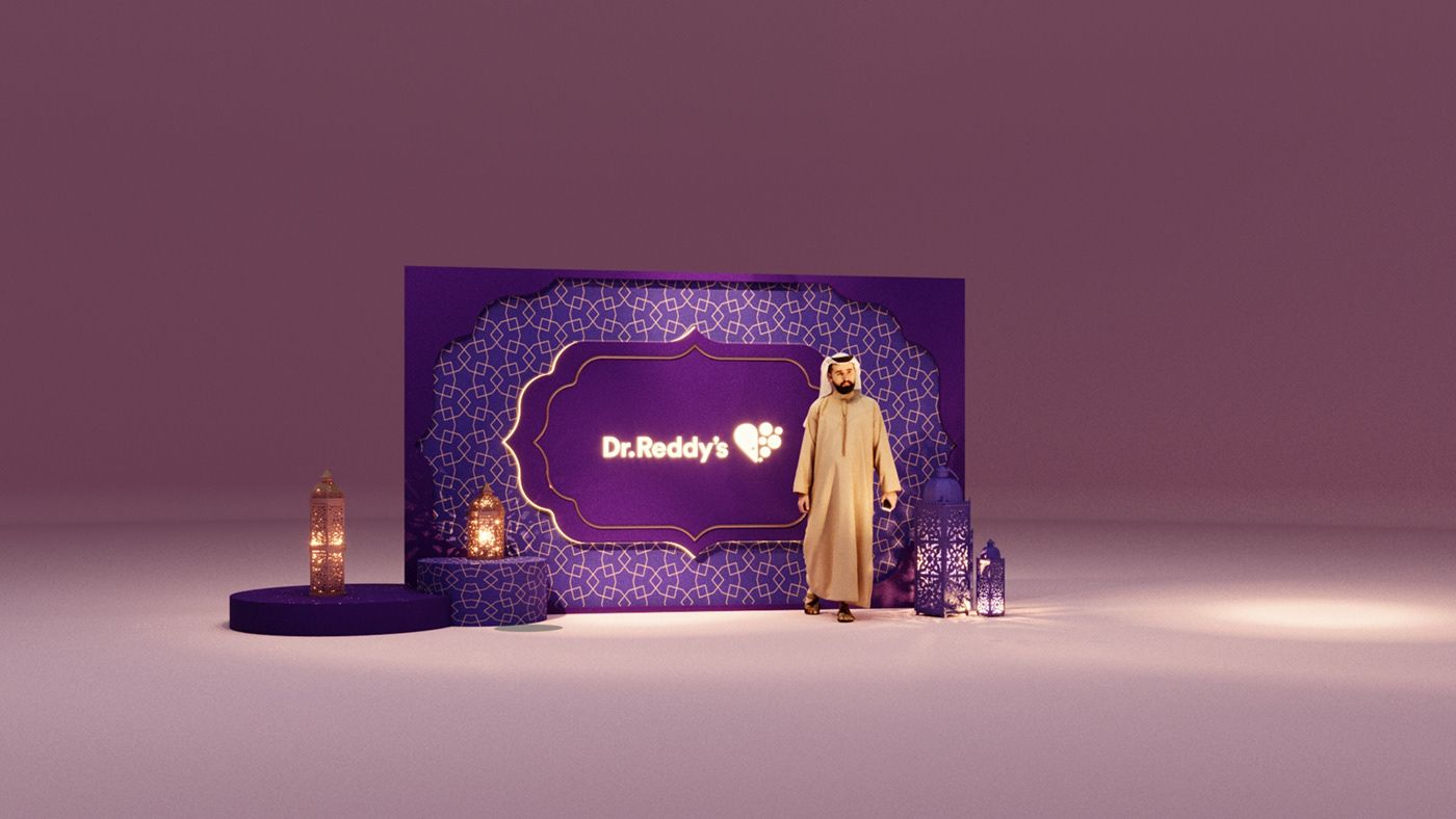Conference design Dr Reddy's UAE dubai 3d modeling Event Setup Events Design galanight