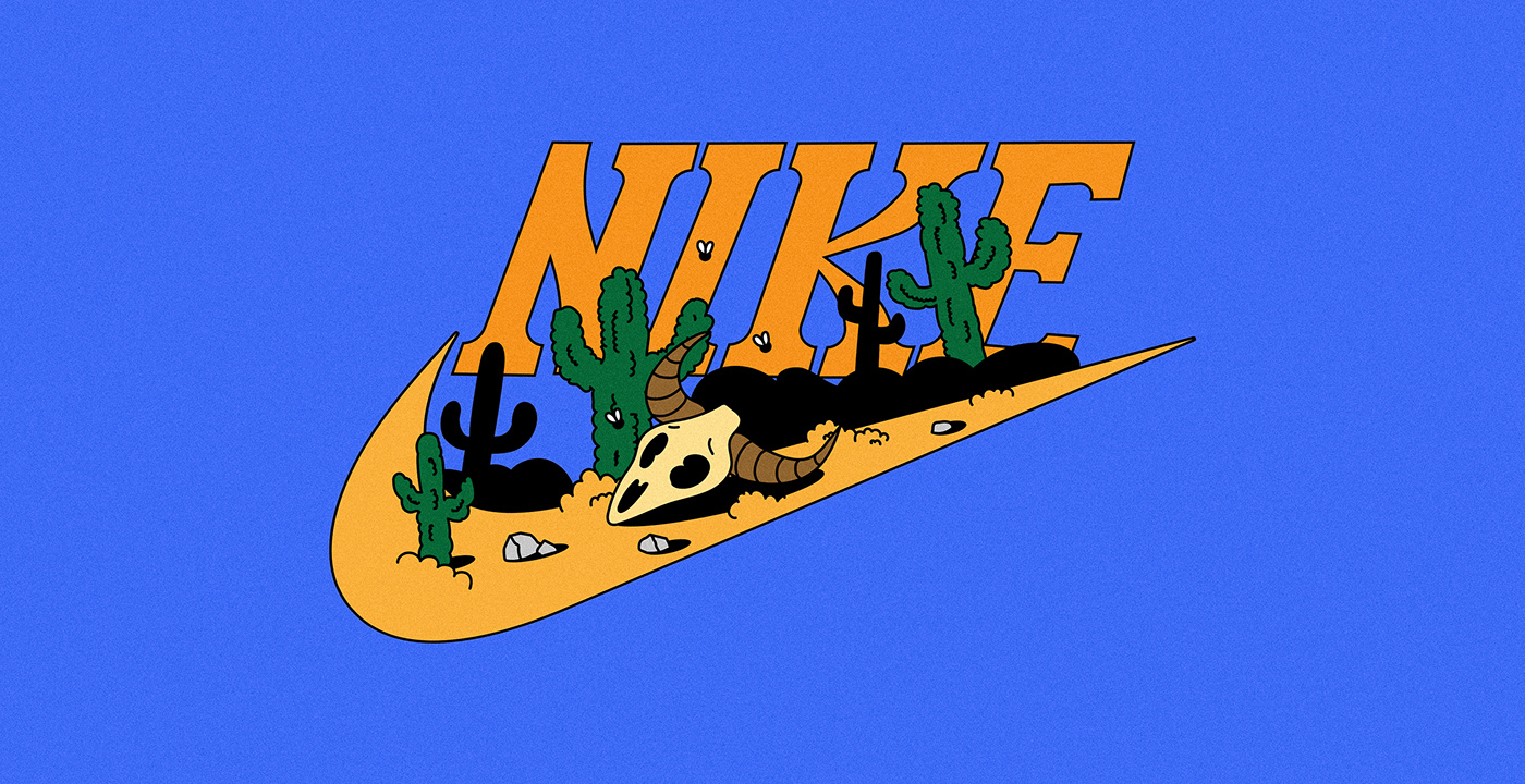 Nike Swoosh Conceptual design with desert elements