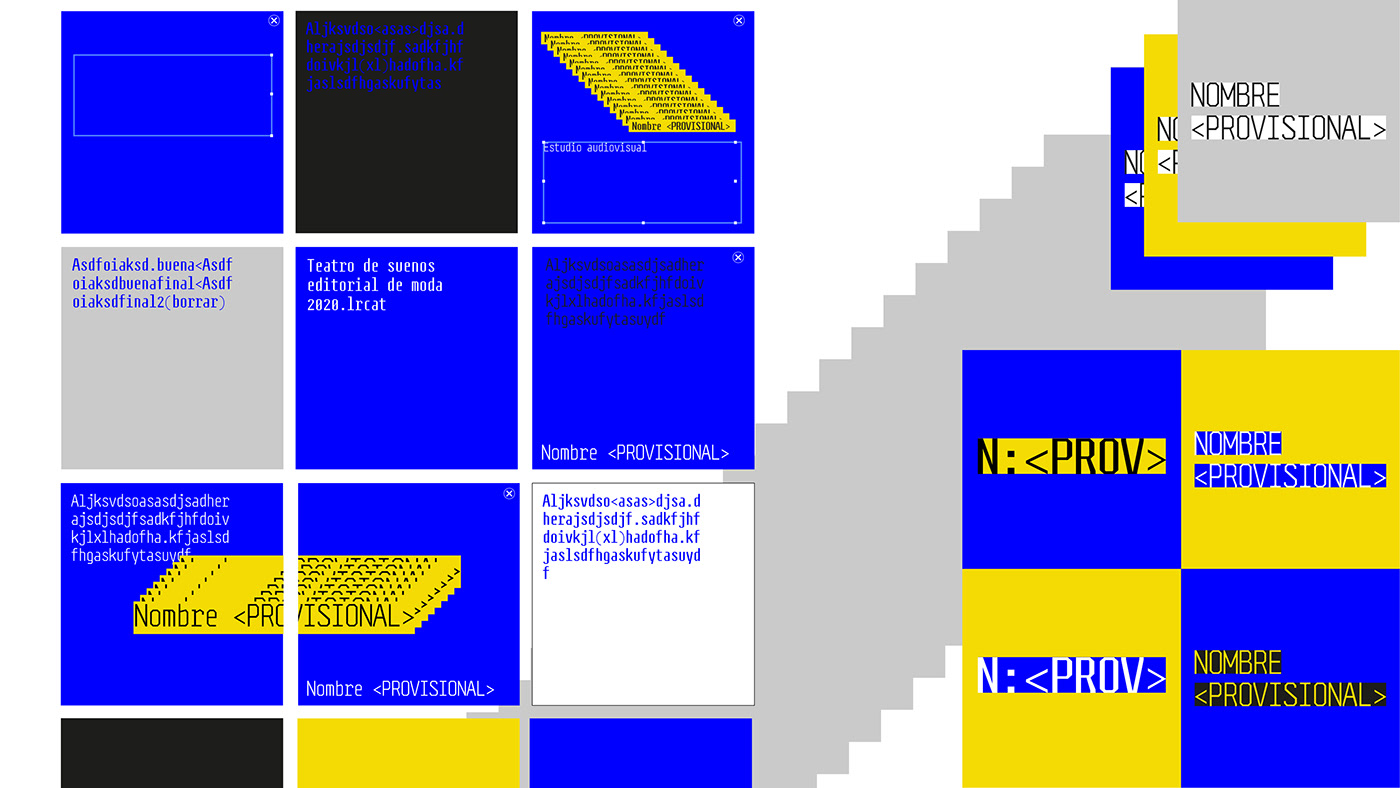 branding  color Computer digital error identity screen typography   RGB