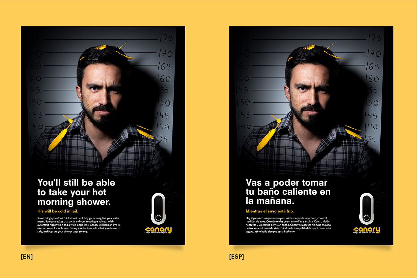 Advertising  security campaign mexico city canary