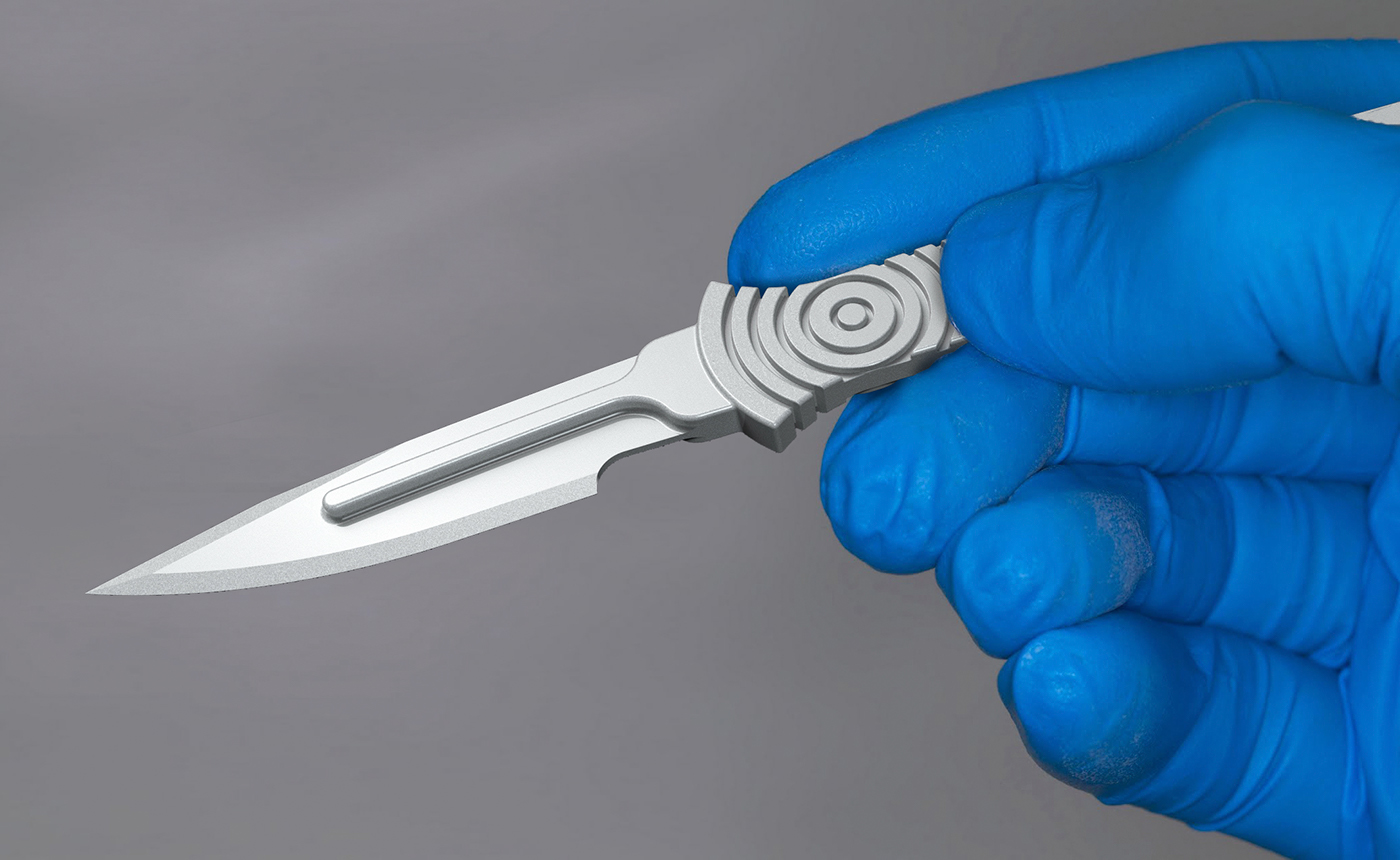 medic medical hospital product design handle scalpel surgery industrial ceramic