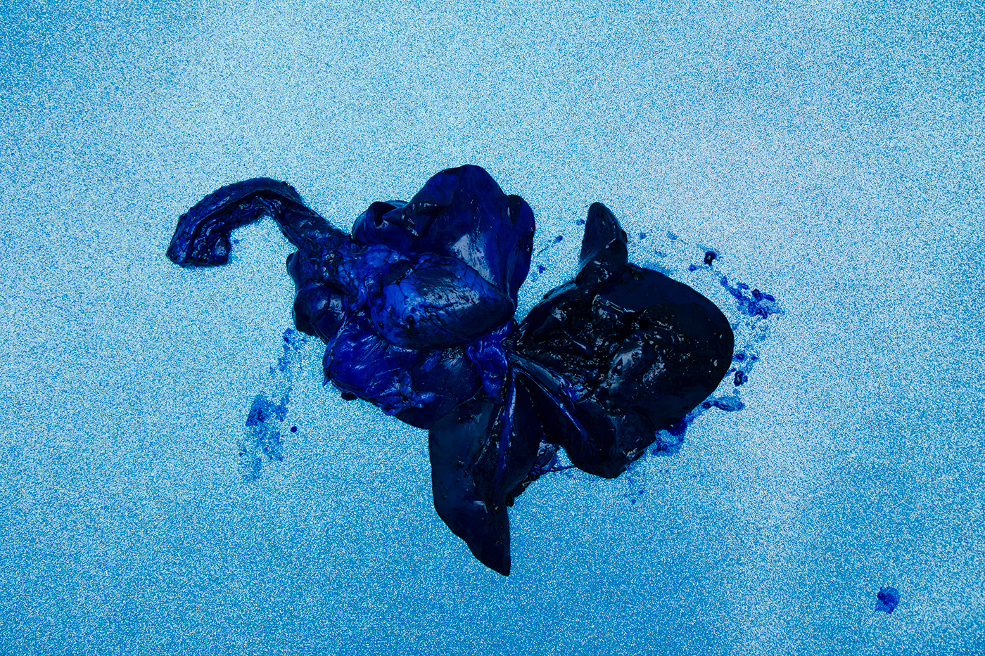 blue black hands smoke bowels Halloween furry Glitter set design  still life